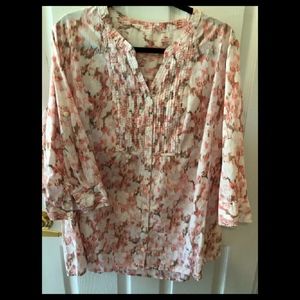 Avenue, Ladies XL button front Tunic